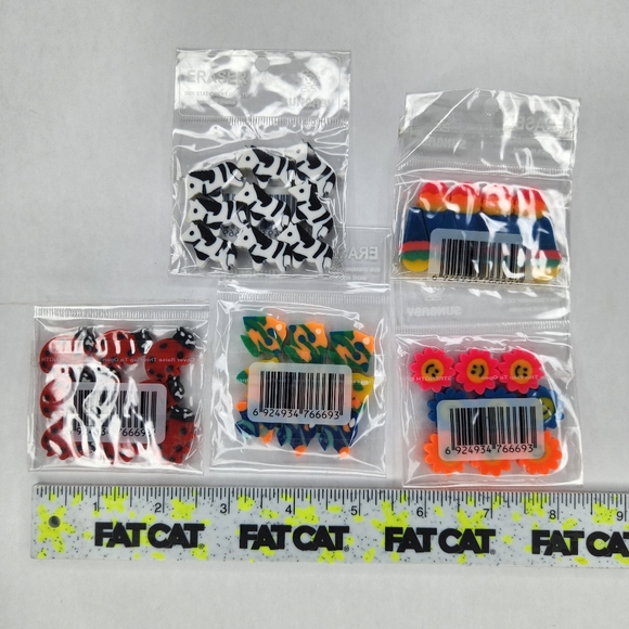 90s Vintage Mini Eraser Lot Sunbaby Stationary - Picture 7 of 7